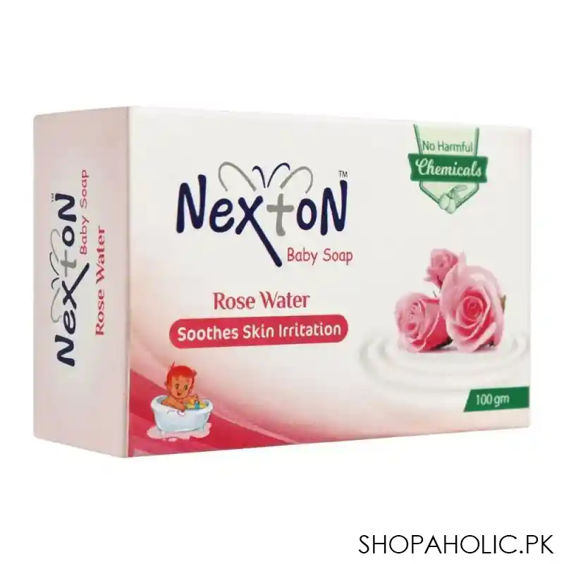 nexton rose water baby soap, 100g main image