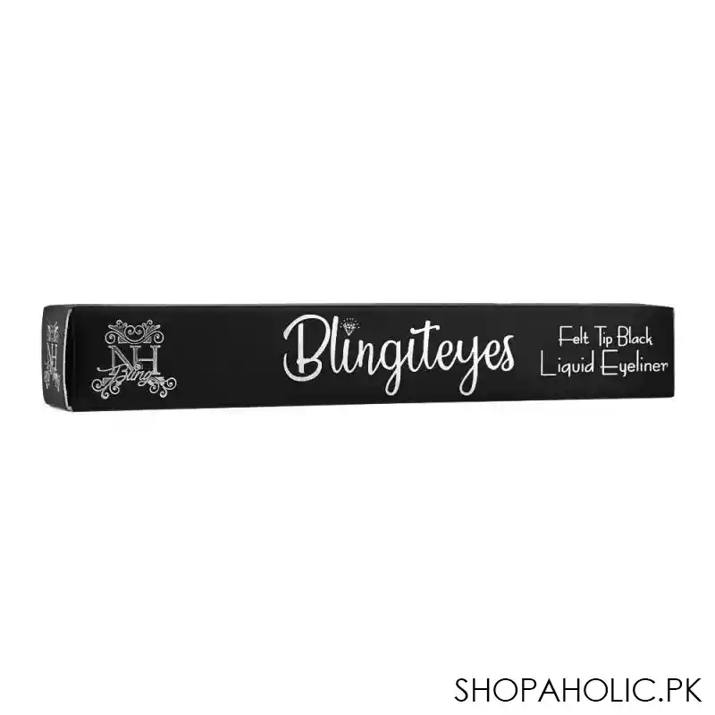 nh bling bling it eyes felt tip black liquid eyeliner, black image4