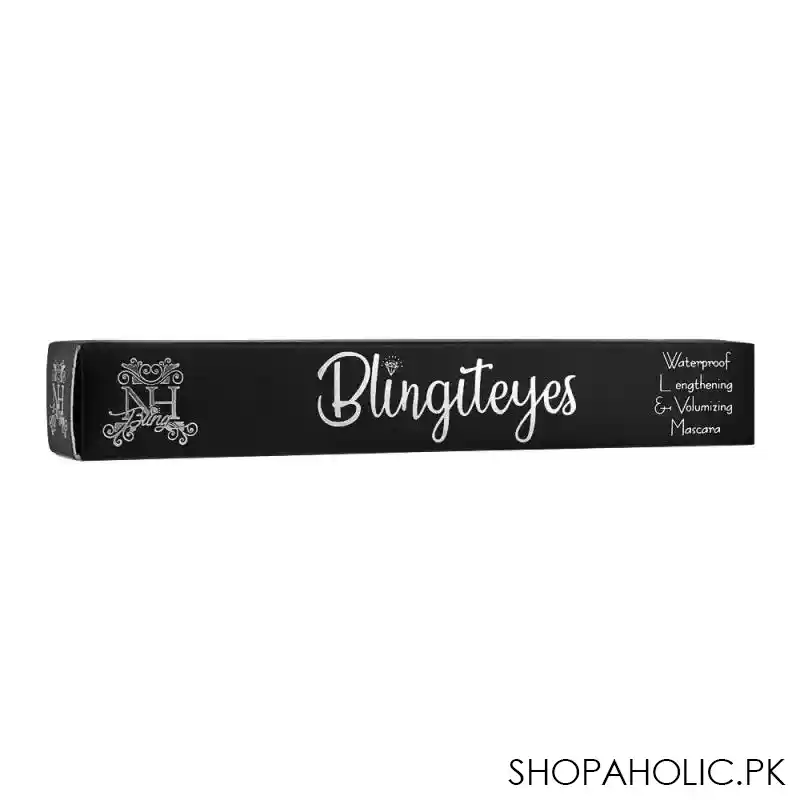 nh bling blingorama waterproof lengthening & volumizing mascara, black image4