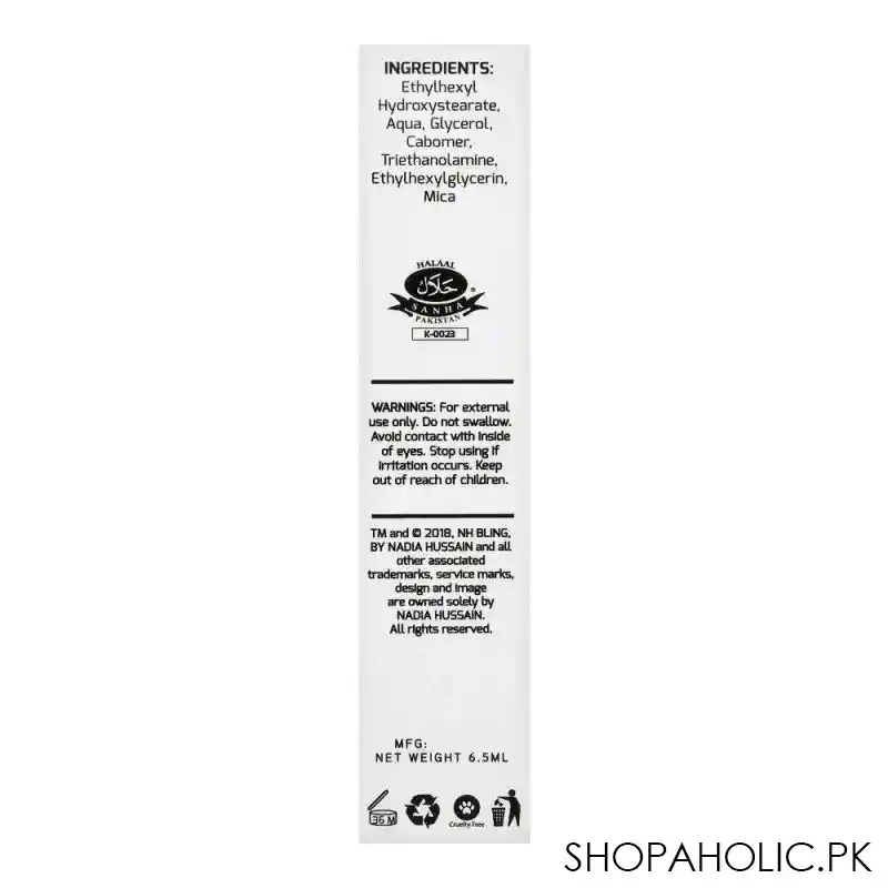 nh bling eye bling matte liquid glitter, gold image4