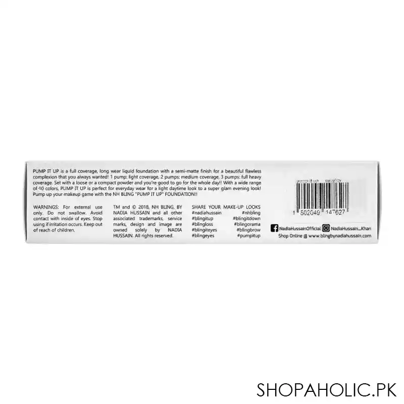 nh bling pump it up full coverage liquid foundation, super woman image5