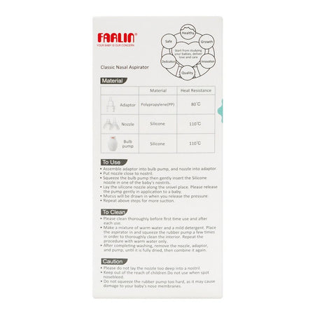 Farlin Docter J. Classic Nasal Aspirator, BPA Free, BF-138 - Image 7