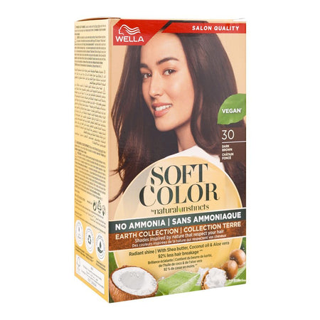 Wella Soft Color Natural Instincts Kit, 3/0 Dark Brown - Main Image