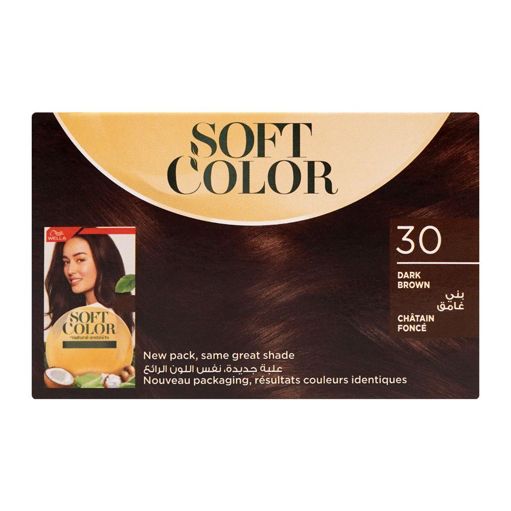 Wella Soft Color Natural Instincts Kit, 3/0 Dark Brown - Image 4