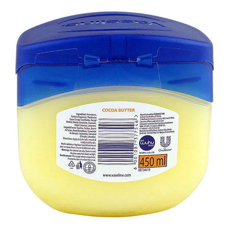 Vaseline Blue Seal Cocoa Butter Rich Conditioning Jelly, 450ml, South Africa - Image 4