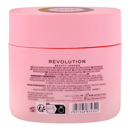 Makeup Revolution Rose Baking Powder, Hyaluronic Acid, 30g - Image 2