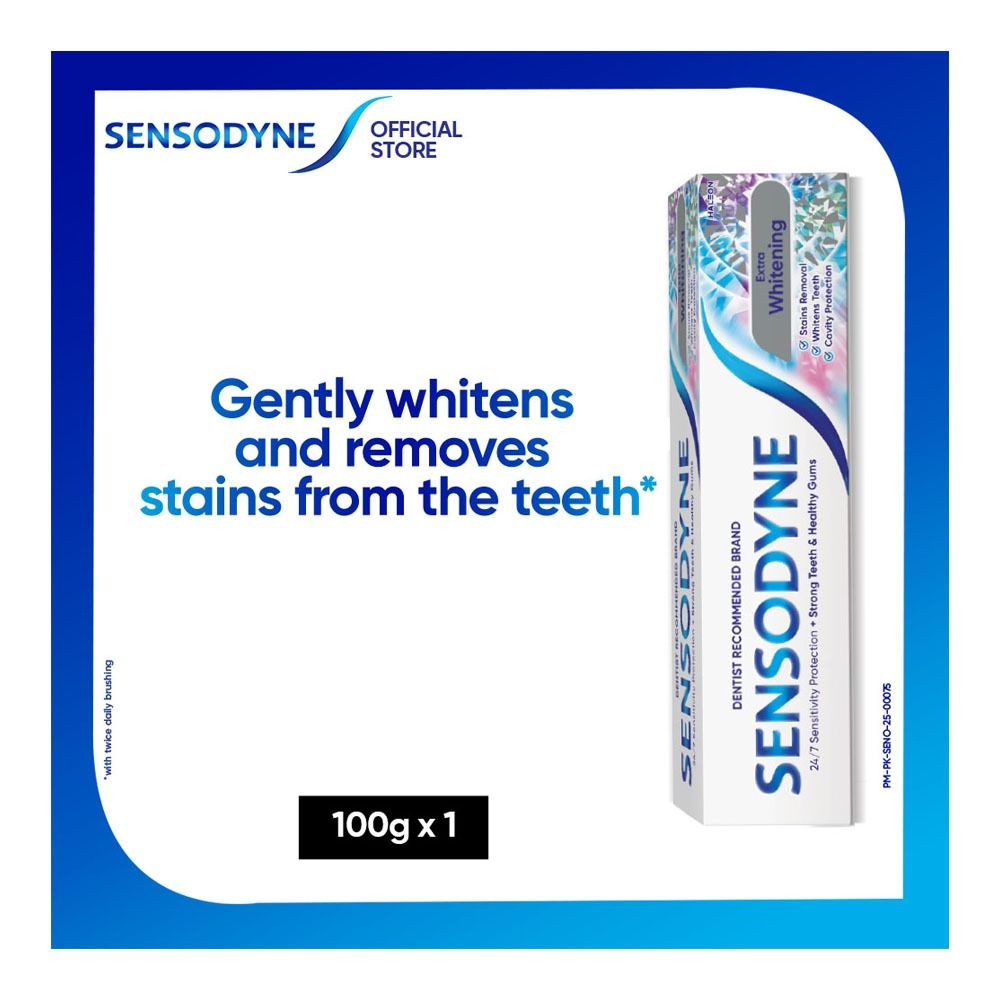 Sensodyne Extra Whitening Toothpaste, 100g - Main Image