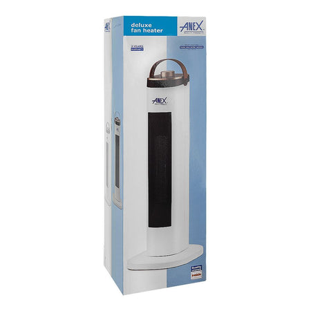 Anex Deluxe Fan Heater, 2000W, 220-240V, White, AG-5016 - Image 2