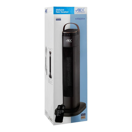 Anex Deluxe Fan Heater, 2000W, 220-240V, Black, AG-5017 - Image 2