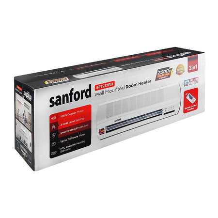 Sanford 3-In-1 Wall Mount Room Heater, 2000W, 220-240V, SF1221RH - Image 2