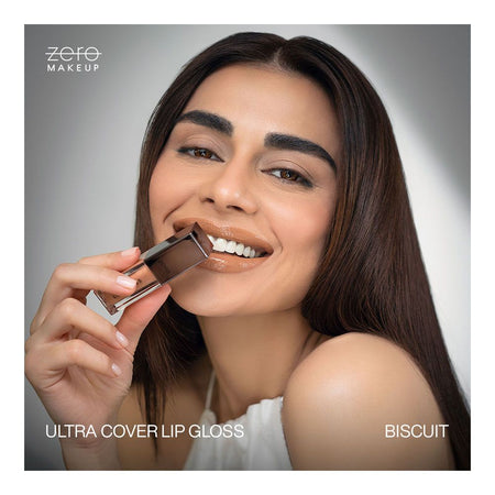 ZERO Makeup Ultra Cover Lip Gloss, Biscuit, 4.8ml - Image 3