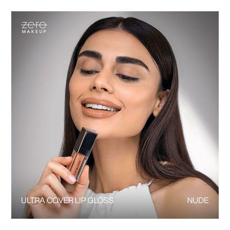 ZERO Makeup Ultra Cover Lip Gloss, Nude, 4.8ml - Image 3