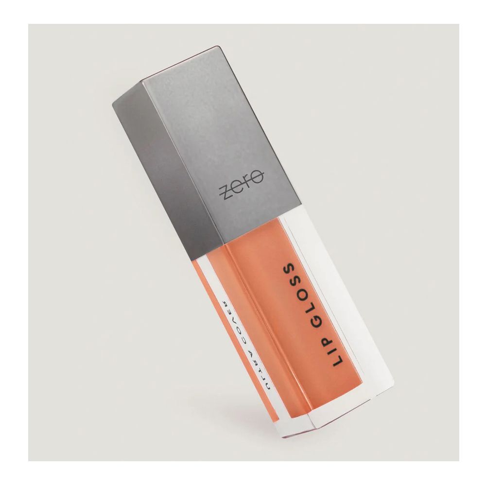ZERO Makeup Ultra Cover Lip Gloss, Peach Nude, 4.8ml - Main Image