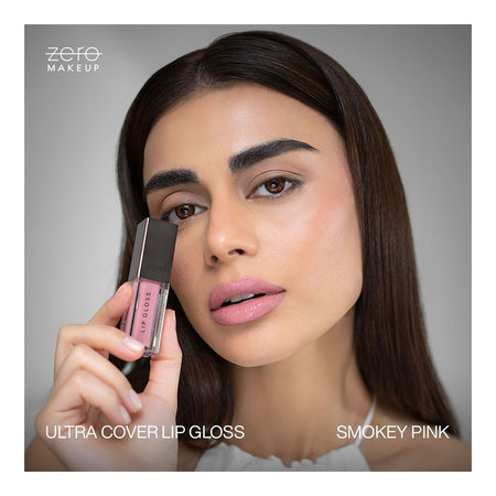ZERO Makeup Ultra Cover Lip Gloss, Smokey Pink, 4.8ml - Image 3