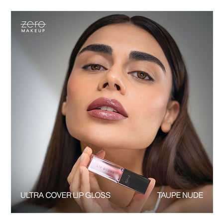 ZERO Makeup Ultra Cover Lip Gloss, Taupe Nude, 4.8ml - Image 3