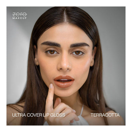 ZERO Makeup Ultra Cover Lip Gloss, Terracotta, 4.8ml - Image 3