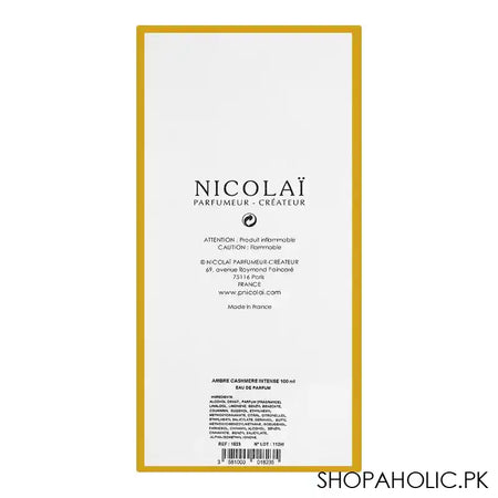 Nicolai Ambre Cashmere Intense, Eau de Parfum, For Men & Women, 100ml - Image 2