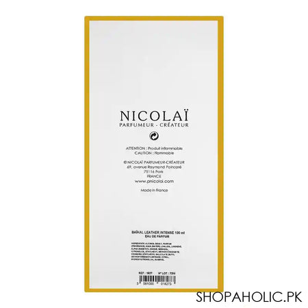 Nicolai Baikal Leather Intense, Eau de Parfum, For Men & Women, 100ml - Image 3