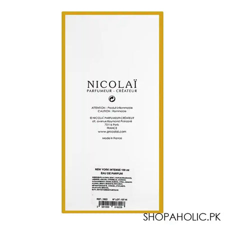 Nicolai New York Intense, Eau de Parfum, For Men & Women, 100ml - Image 3