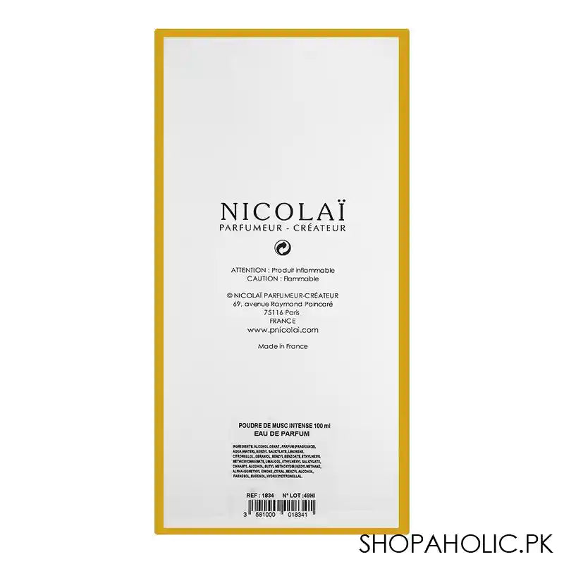 Nicolai Poudre De Musc Intense, Eau de Parfum, For Men & Women, 100ml - Image 3