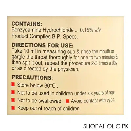 Niflam Anti-Inflammatory Mouth Wash, 250ml - Image 3