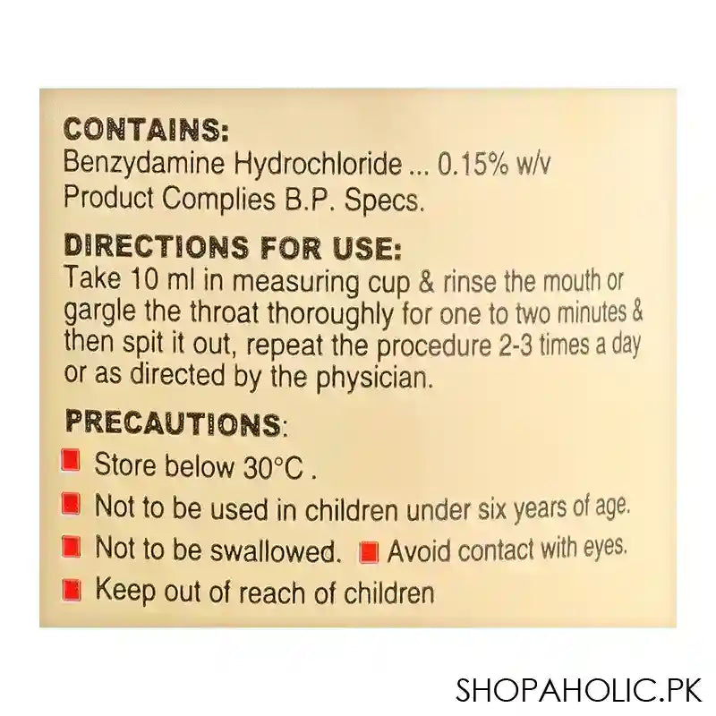 Niflam Anti-Inflammatory Mouth Wash, 250ml - Image 3