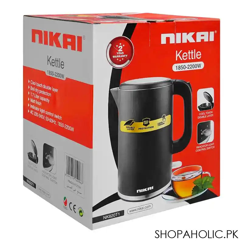 Nikai Kettle 1.7 Liter,1850-2200W, NK-820TI - Image 5