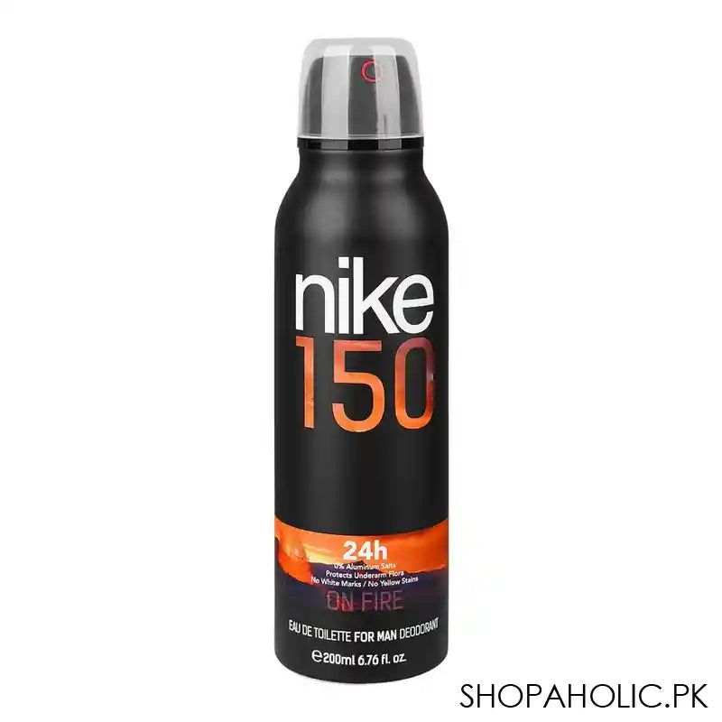 Nike 150 On Fire Deodorant Spray, Eau de Toilette, 24 Hours Lasting, For Men's, 200ml - Main Image