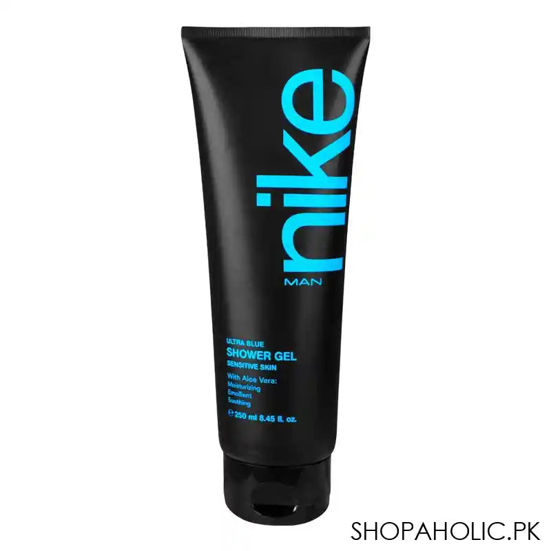 Nike Man Ultra Blue Shower Gel With Aloe Vera, For Sensitive Skin, 250ml - Main Image