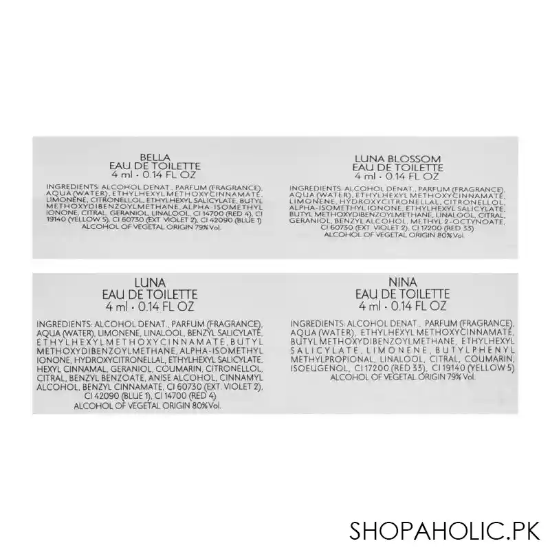 nina ricci mini perfume set, 4x4ml, for women image3