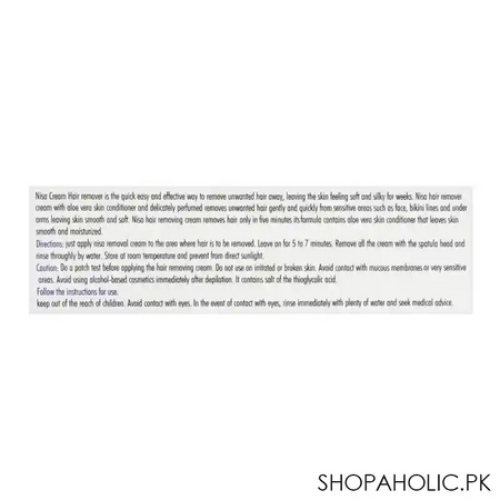 nisa rose hair removal cream, 100ml image3