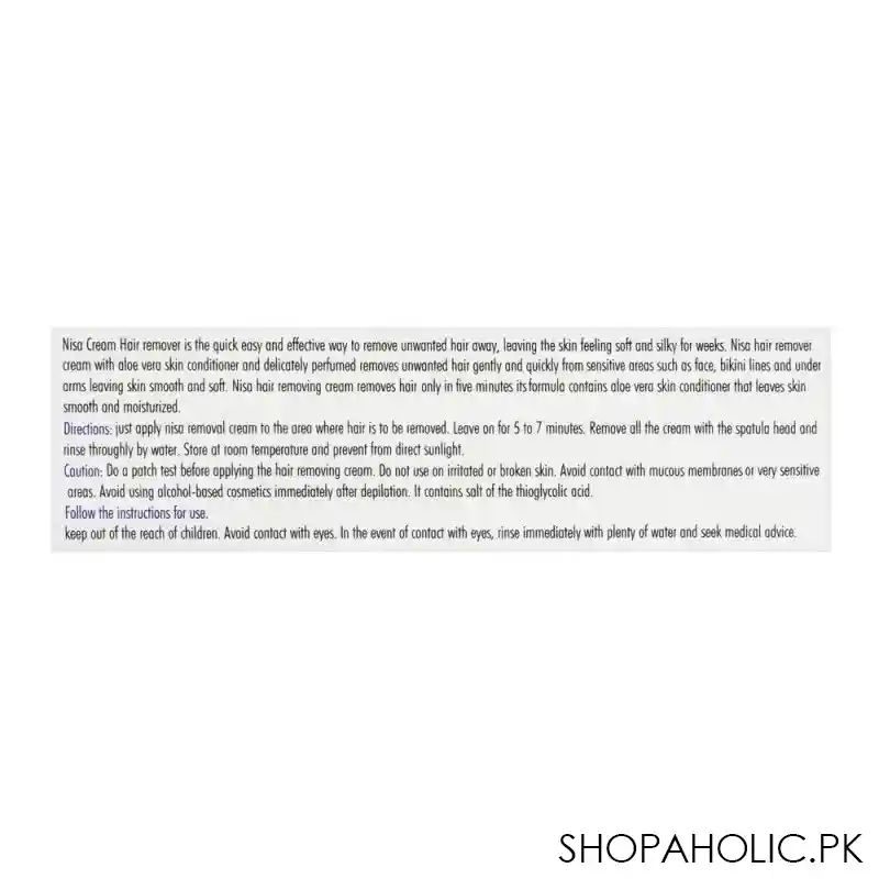nisa rose hair removal cream, 100ml image3