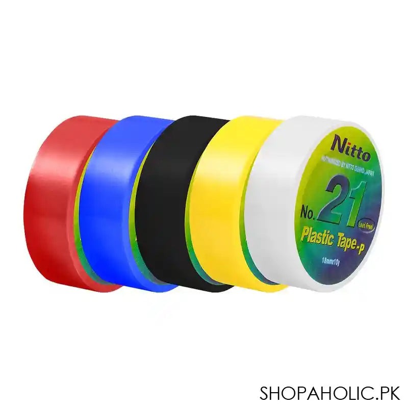 Nitto Plastic Tape, Lead Free, 18mm, Blue, No.21 - Image 2