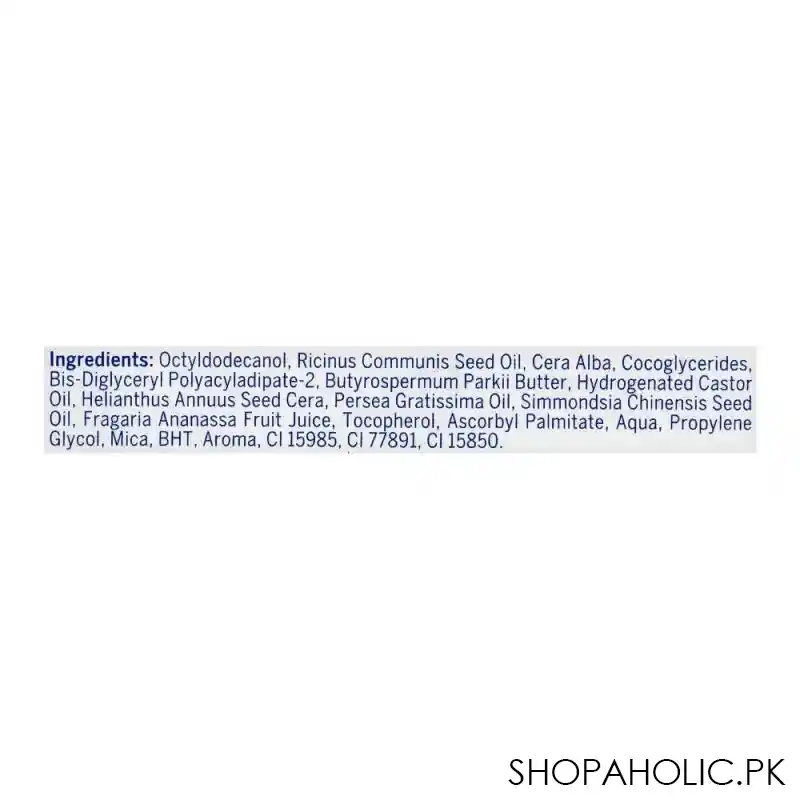 nivea 24h melt in moisture lip balm, strawberry shine image3