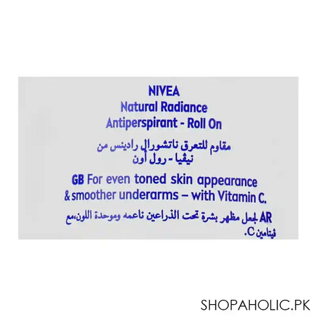 nivea 48h natural fairness roll on 50ml image3