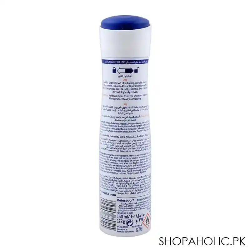 nivea 48h power touch anti perspirant deodorant spray, quick dry image2