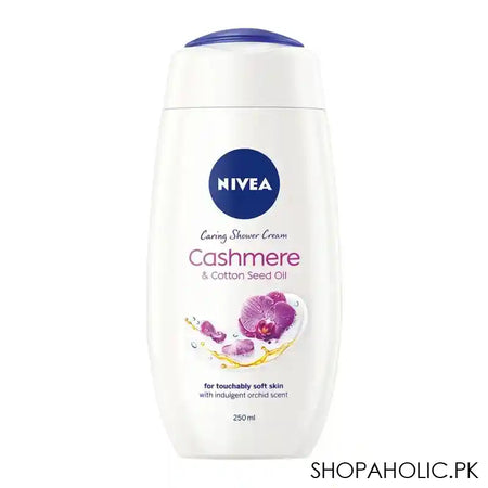 Nivea Cashmere & Cotton Seed Oil Caring Shower Cream, 250ml - Main Image