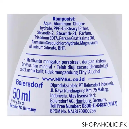 nivea dry comfort roll on deodorant, 50ml image3