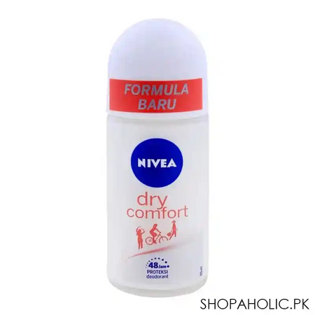 nivea dry comfort roll on deodorant, 50ml main image