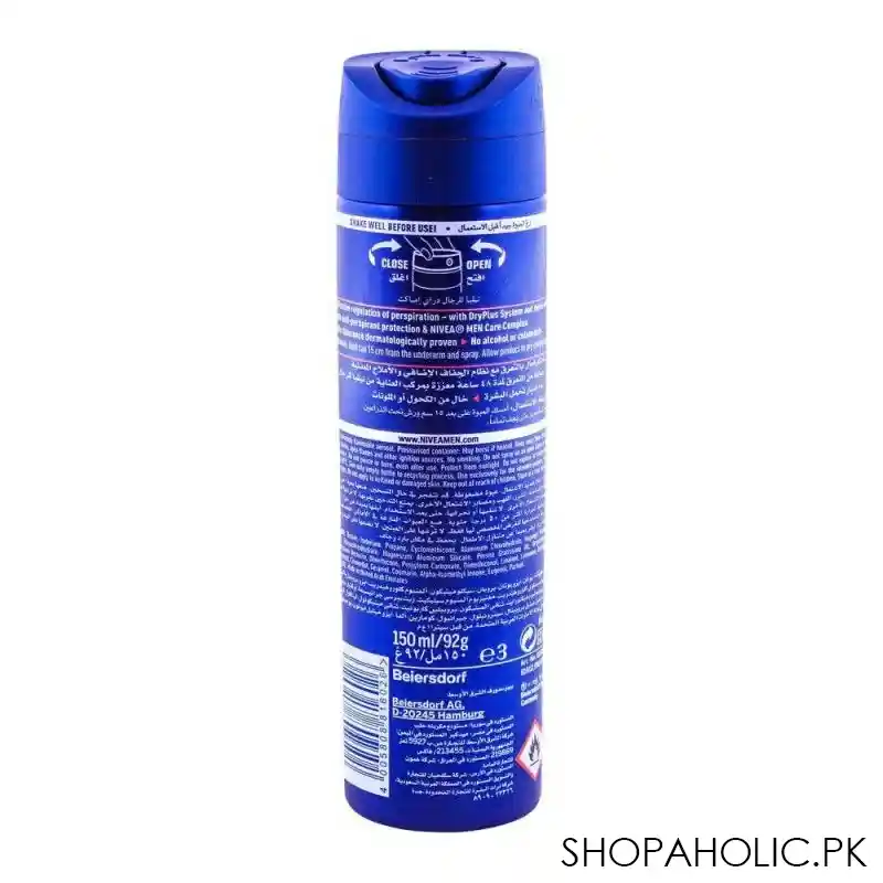 nivea men 48h dry impact plus deodorant spray 150ml image2