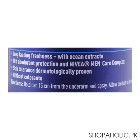 nivea men 48h fresh active deodorant spray 150ml image3