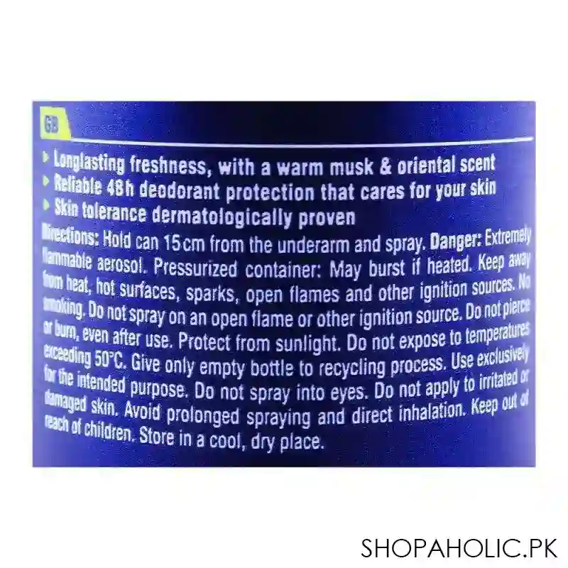 nivea men 48h fresh power quick dry deodorant spray 150ml image3