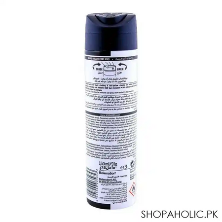 nivea men 48h invisible original deodorant spray, for black & white, 150ml image2