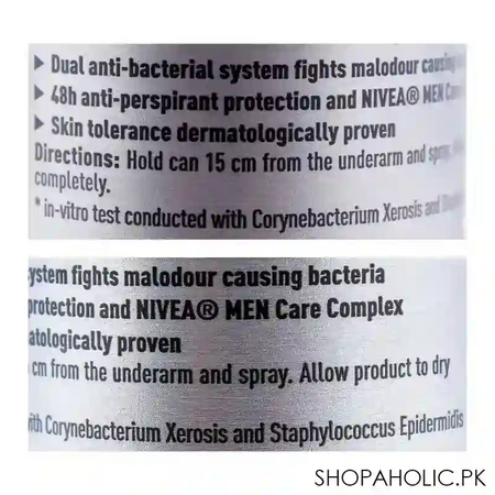 nivea men 48h silver protect deodorant spray 150ml image3
