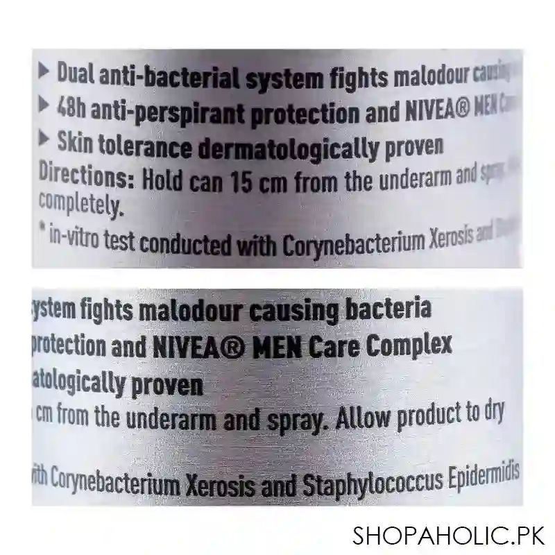 nivea men 48h silver protect deodorant spray 150ml image3