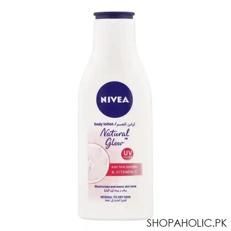 nivea natural fairness body lotion, all skin types, 125ml main image
