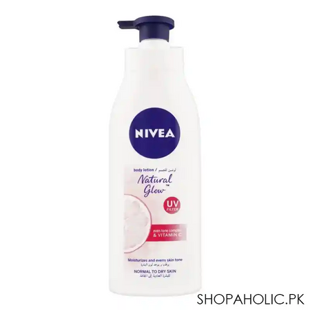 nivea natural fairness uv filter body lotion, normal to dry skin, 400ml main image