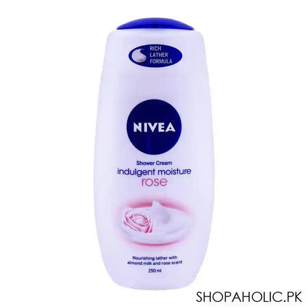Nivea Shower Cream, Indulgent Moisture Rose, 250ml - Main Image