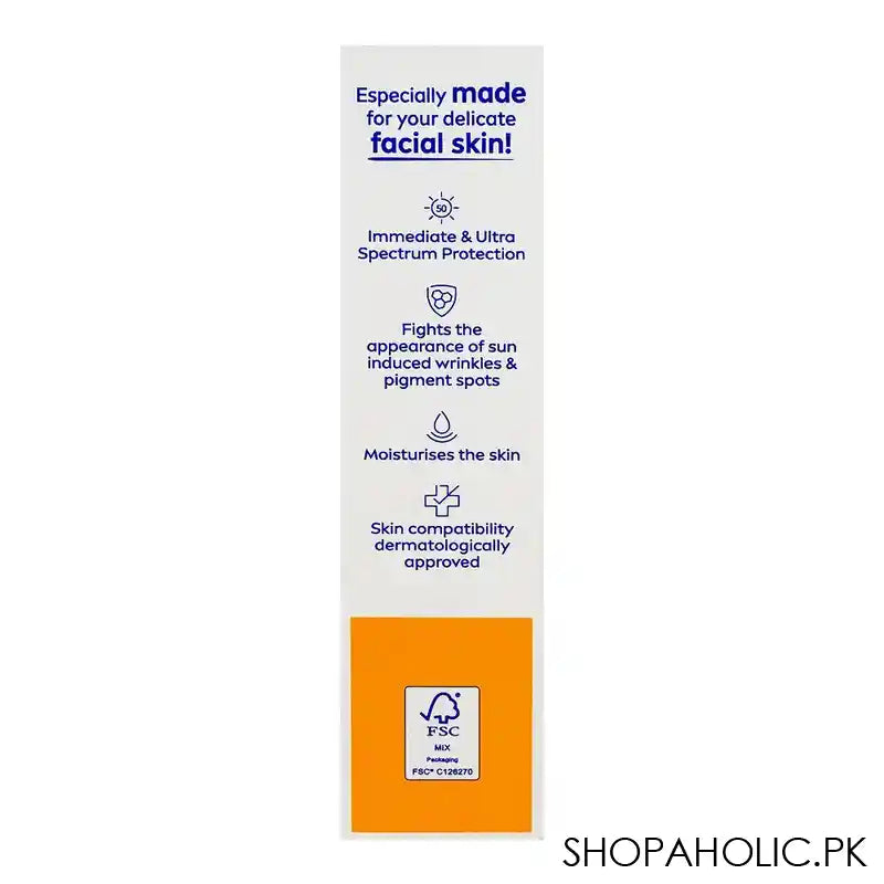 Nivea Sun UV Face Anti-Age & Anti-Pigment Q10 Cream SPF 50 High, For Normal/Dry, 50ml - Image 5