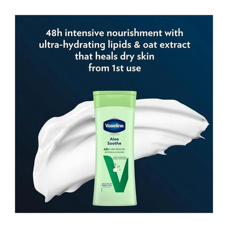 Vaseline Aloe Fresh Lotion, Lipids + Aloe Vera, For Dry Skin, 200ml - Main Image